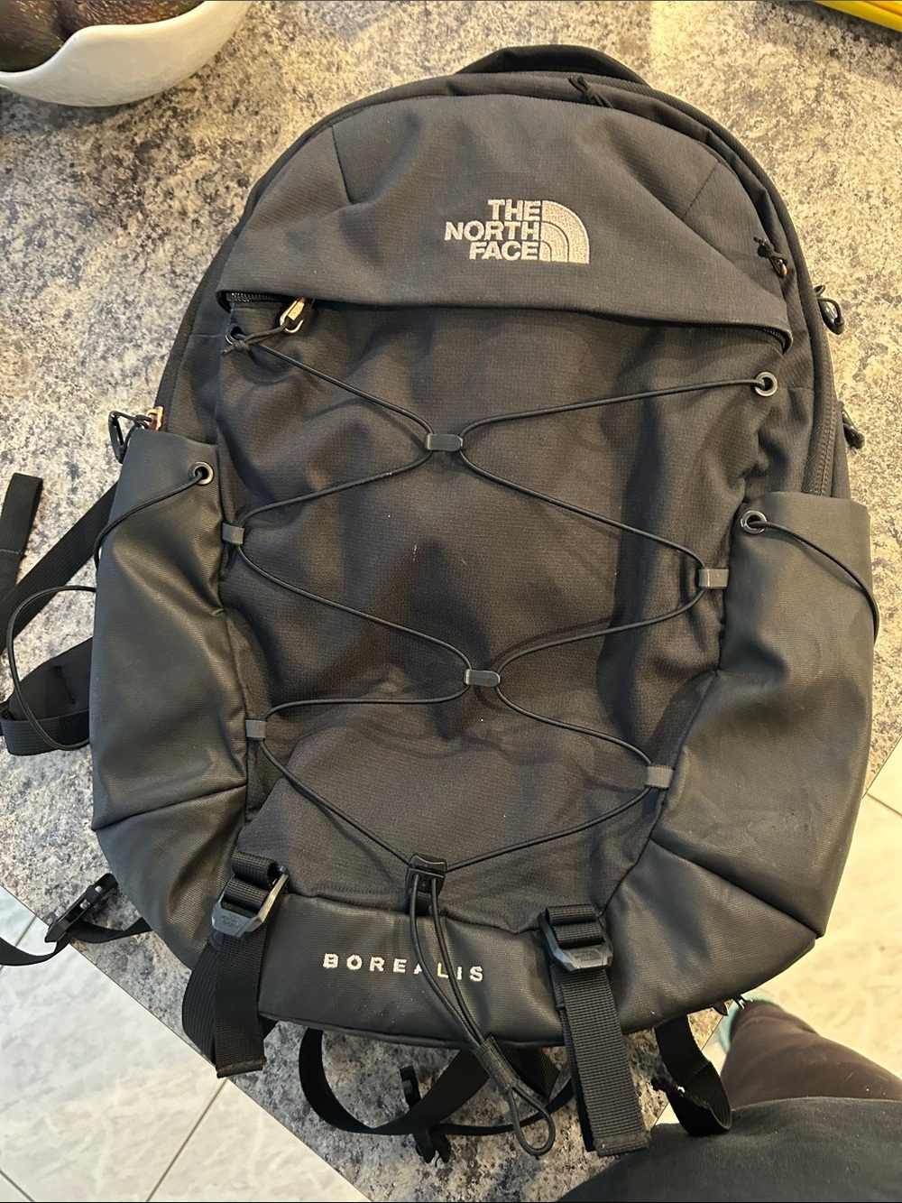 The North Face Borealis bookbag - rose gold